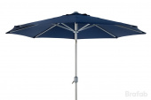 Andria parasoll tiltbar Ø 3 - silver/blå