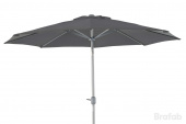 Andria parasoll tiltbar Ø 3 - silver/grå