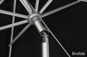 Andria parasoll tiltbar Ø 3 - silver/svart