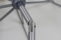 Andria parasoll tiltbar 2,5x2,5 - silver/grå