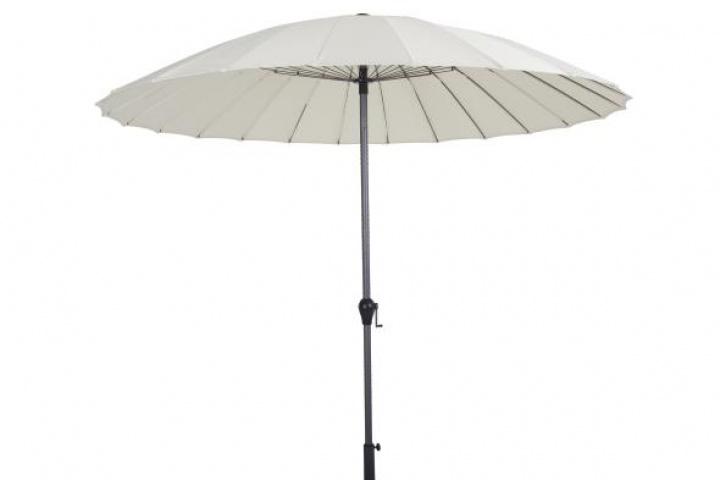 Shanghai parasoll tiltbar Ø 2,7 m alu - antracit/beige i gruppen Utemöbler / Solskydd / Parasoller hos Sommarboden i Höllviken AB (8904-20)