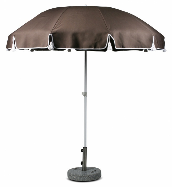 Parasoll Ø 220 cm - brun i gruppen Utemöbler / Solskydd / Parasoller hos Sommarboden i Höllviken AB (90-40-FF)