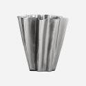 Flood vas H13 cm - brushed silver