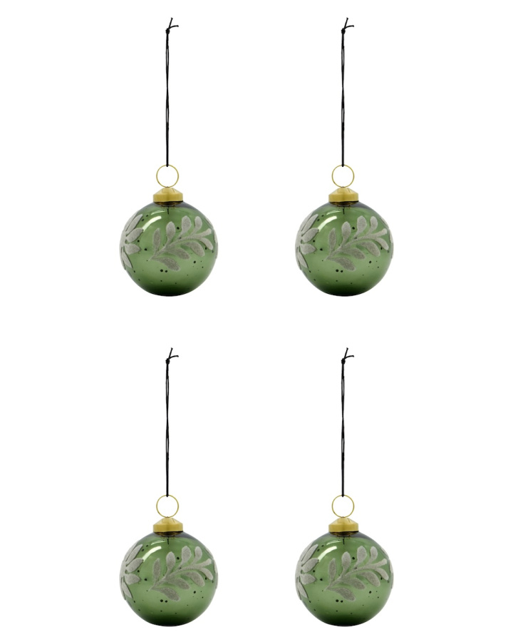 Luto julgransdekoration, 4-pack - green i gruppen Jul / Allt till julgranen hos Sommarboden i Höllviken AB (900001674-HD)