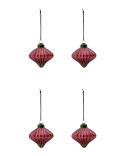 Spin julgransdekoration, 4-pack - red