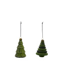 Tree julgransdekoration, 2-pack - green