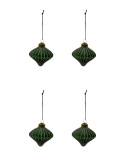 Spin julgransdekoration, 4-pack - green