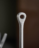 Eden hushållspappershållare - brushed silver