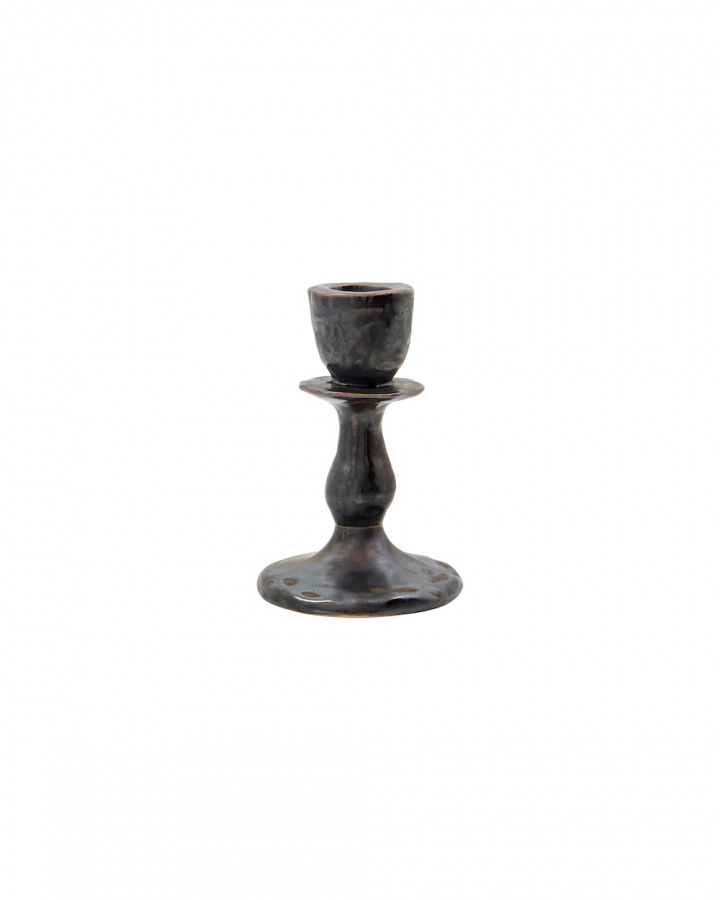 Lucca ljusstake, H12 cm - black i gruppen Inredning / Dekoration / Ljusstakar & Ljuslyktor hos Sommarboden i Höllviken AB (900002778-HD)