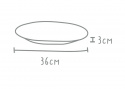 Kakfat Ø 36 cm - warm grey