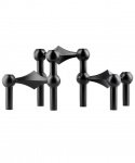 STOFF Nagel ljusstake, 3-pack - black