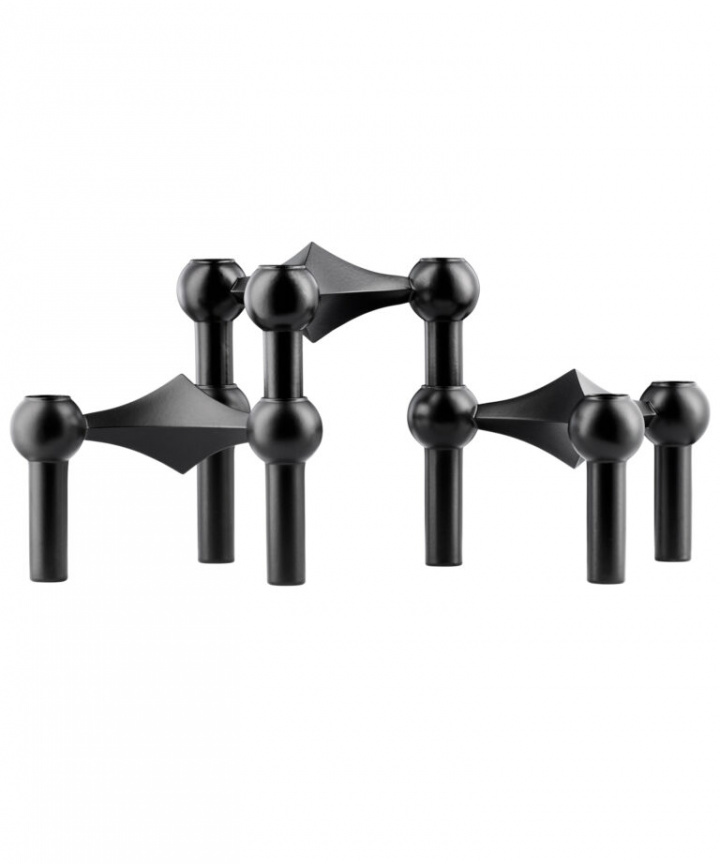 STOFF Nagel ljusstake, 3-pack - black i gruppen Inredning / Dekoration / Ljusstakar & Ljuslyktor hos Sommarboden i Höllviken AB (9033-SC)