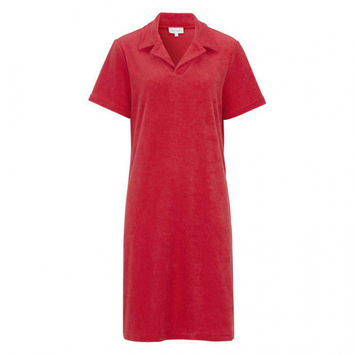 Strandklänning, frotté - red i gruppen Badkläder / Övrigt / Badrockar & Tunikor hos Sommarboden i Höllviken AB (95012-095)