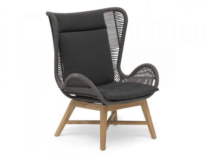 Himmelsnäs vilstol - grå i gruppen Utemöbler / Loungemöbler / Loungemoduler / Fåtöljer - Loungemoduler hos Sommarboden i Höllviken AB (9930188)