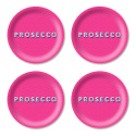 Prosecco glasunderlägg Ø 11 cm - bright pink