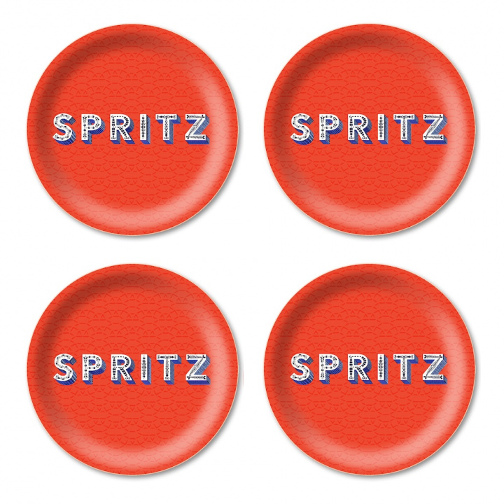 Spritz glasunderlägg Ø 11 cm - satsuma orange i gruppen Inredning / Kök & Dukning / Servering & Servetter hos Sommarboden i Höllviken AB (AB0011-800)