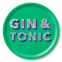 Gin & Tonic bricka Ø 31 cm - green