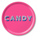 Candy bricka Ø 31 cm - bright pink