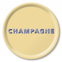 Champagne bricka Ø 31 cm - cream