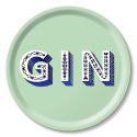 Gin bricka Ø 39 cm - mint
