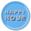 Happy hour bricka Ø 39 cm - blue