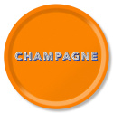 Champagne bricka Ø 39 cm - satsuma orange