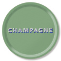 Champagne bricka Ø 39 cm - sage green