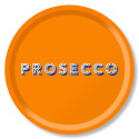 Prosecco bricka Ø 39 cm - satsuma orange