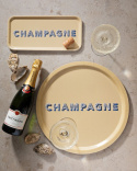 Champagne bricka Ø 39 cm - cream