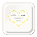 Spritz bricka 20x20 cm - yellow