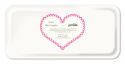 YAY bricka 32x15 cm - bright pink