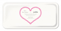 Shots bricka 32x15 cm - bright pink