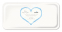 Shots bricka 32x15 cm - blue