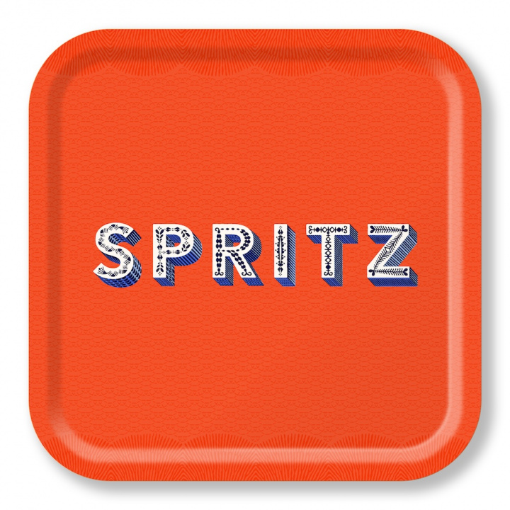 Spritz bricka 32x32 cm - orange i gruppen Inredning / Kök & Dukning / Brickor & Grytunderlägg hos Sommarboden i Höllviken AB (AB3232-800)