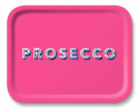 Prosecco bricka 36x28 cm - bright pink