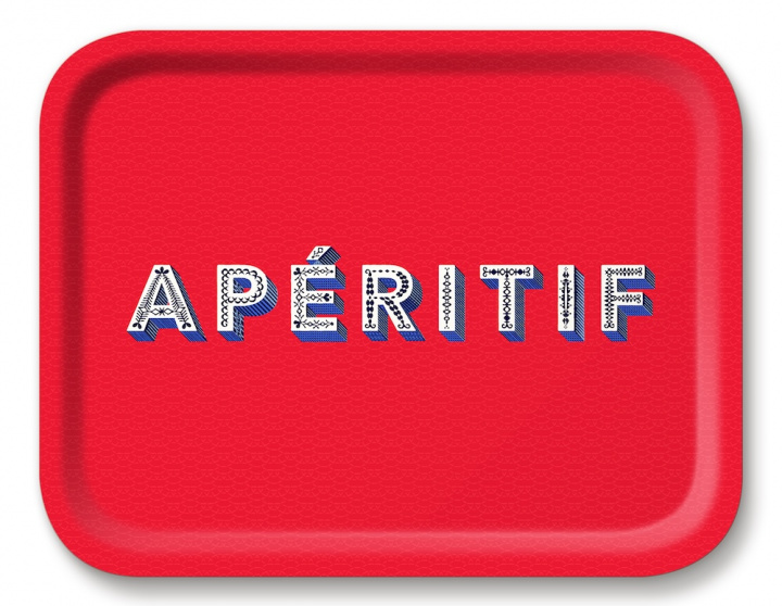 Apértif bricka 36x28 cm - red i gruppen Inredning / Kök & Dukning / Brickor & Grytunderlägg hos Sommarboden i Höllviken AB (AB3628-360)