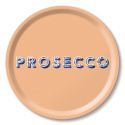 Prosecco bricka 43x22 cm - peach