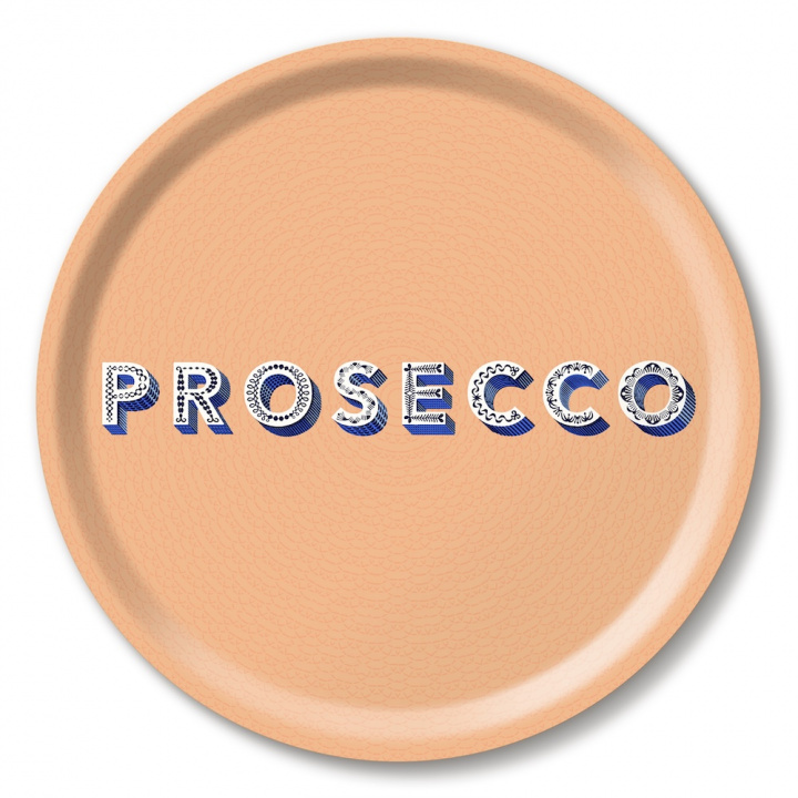 Prosecco bricka 43x22 cm - peach i gruppen Inredning / Kök & Dukning / Brickor & Grytunderlägg hos Sommarboden i Höllviken AB (AB4322-356)