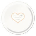 Prosecco bricka 43x22 cm - peach