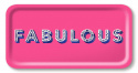 Fabulous bricka 43x22 cm - bright pink