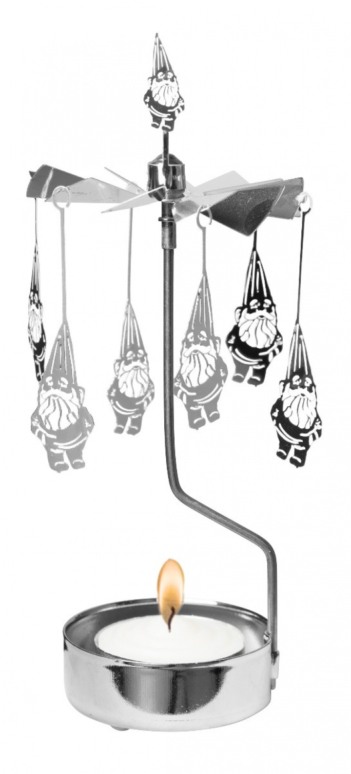 Änglaspel Tomte - silver i gruppen Jul / Ljushållare & Ljus hos Sommarboden i Höllviken AB (AN912)