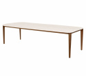 Aspect matbord 280x100 H74 cm - teak/flera bordsskivor