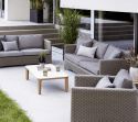Aspect soffbord 120x60 H31 cm - teak/flera bordsskivor