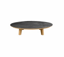 Aspect soffbord Ø 144 H31 cm - teak/flera bordsskivor