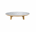Aspect soffbord Ø 144 H31 cm - teak/flera bordsskivor
