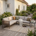 Dahlia hörnsoffa - khaki