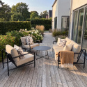 Tessina soffgrupp exkl. bord - svart/beige dyna