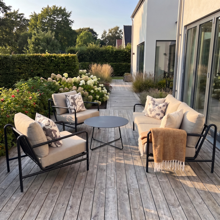 Tessina soffgrupp exkl. bord - svart/beige dyna i gruppen SLUTREA hos Sommarboden i Höllviken AB (B11-105-8-1)
