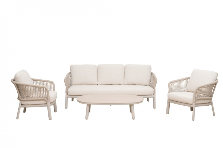 Carex soffgrupp - oyster i gruppen Utemöbler / Loungemöbler / Loungegrupper / Färdiga paket hos Sommarboden i Höllviken AB (B11-320-4)