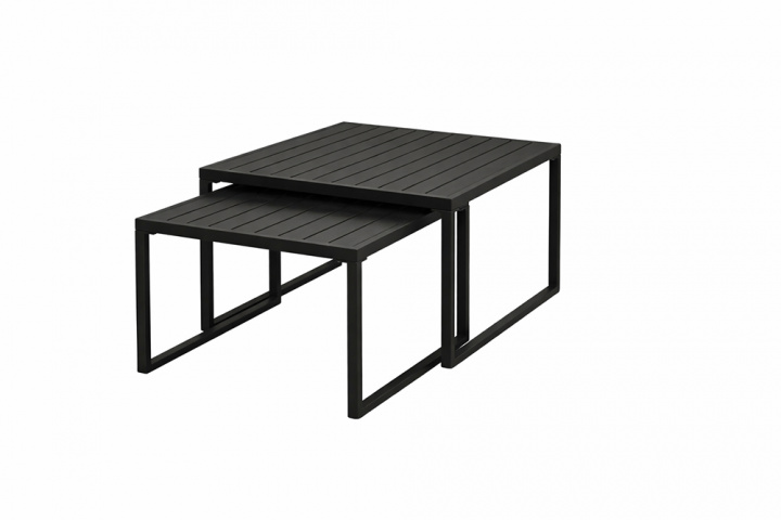 Lenny soffbord, 2-pack - black i gruppen Utemöbler / Bord / Soffbord & Sidobord hos Sommarboden i Höllviken AB (B18-101-8)